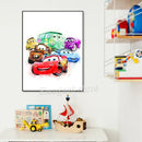 GobekUsa Lightning McQueen Cartoon Car Art Prints