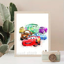 GobekUsa Lightning McQueen Cartoon Car Art Prints