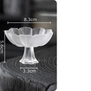 Lotus flower pink & white glass tea cups dining room dessert bowls by Decorbites