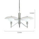 GobekUsa Lotus Glass Chandelier PH Pendant Light Classic Nordic Dining Room Bedroom Lamp