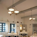 GobekUsa Lotus Glass Chandelier PH Pendant Light Classic Nordic Dining Room Bedroom Lamp