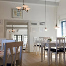GobekUsa Lotus Glass Chandelier PH Pendant Light Classic Nordic Dining Room Bedroom Lamp