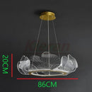 GobekUsa Lotus Leaf Acrylic LED Chandelier Pendant Light for Dining Room, Bedroom, Living Room