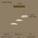GobekUsa Lotus Leaf Acrylic Nordic LED Chandelier for Restaurant Living Room Hotel Villa