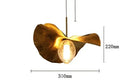 GobekUsa Lotus Leaf Brass Pendant Lamp for Minimalist Living Room and Dining Room