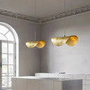 GobekUsa Lotus Leaf Brass Pendant Lamp for Minimalist Living Room and Dining Room