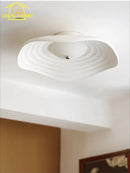 GobekUsa Lotus Leaf Ceiling Light: LED Modern Retro Resin Fixture for Home Decor & Living Space