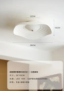 GobekUsa Lotus Leaf Ceiling Light: LED Modern Retro Resin Fixture for Home Decor & Living Space