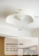 GobekUsa Lotus Leaf Ceiling Light: LED Modern Retro Resin Fixture for Home Decor & Living Space