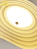 GobekUsa Lotus Leaf Ceiling Light: LED Modern Retro Resin Fixture for Home Decor & Living Space