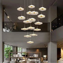 GobekUsa Lotus Leaf Chandelier: Modern Acrylic Design for Living Room, Bedroom, Aisle Decor