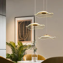 GobekUsa Lotus Leaf Chandelier: Modern Acrylic Design for Living Room, Bedroom, Aisle Decor