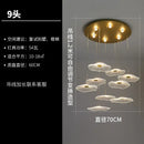 GobekUsa Lotus Leaf Chandelier: Modern Luxury Acrylic LED Hanging Lamp for Villa, Hotel, Living Room