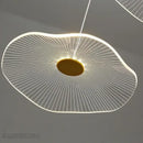 GobekUsa Lotus Leaf Chandelier: Modern Luxury Acrylic LED Hanging Lamp for Villa, Hotel, Living Room