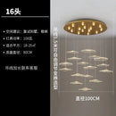 GobekUsa Lotus Leaf Chandelier: Modern Luxury Acrylic LED Hanging Lamp for Villa, Hotel, Living Room