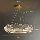 GobekUsa Lotus Leaf Chandelier: Modern Minimalist Nordic Lighting for Living Room, Dining Room & Bedroom
