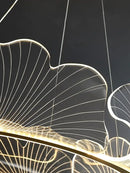 GobekUsa Lotus Leaf Chandelier: Modern Minimalist Nordic Lighting for Living Room, Dining Room & Bedroom