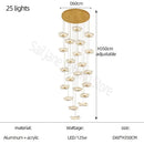 GobekUsa Lotus Leaf Chandelier: Modern Nordic Design for Living Room, Bedroom, Attic.