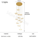 GobekUsa Lotus Leaf Chandelier: Modern Nordic Design for Living Room, Bedroom, Attic.