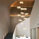 GobekUsa Lotus Leaf Chandelier: Modern Nordic Design for Living Room, Bedroom, Attic.