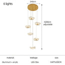GobekUsa Lotus Leaf Chandelier: Modern Nordic Design for Living Room, Bedroom, Attic.