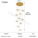 GobekUsa Lotus Leaf Chandelier: Modern Nordic Design for Living Room, Bedroom, Attic.