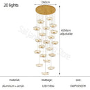 GobekUsa Lotus Leaf Chandelier: Modern Nordic Design for Living Room, Bedroom, Attic.