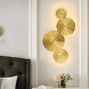 GobekUsa Lotus Leaf Copper Wall Lamp LED Light for Home Decor