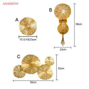 GobekUsa Lotus Leaf Copper Wall Lamp LED Light for Home Decor