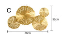 GobekUsa Lotus Leaf Copper Wall Lamp LED Light for Home Decor