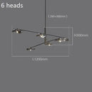 GobekUsa Lotus Leaf Glass Ceiling Chandelier for Bedroom Living Room Hall Lighting