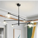 GobekUsa Lotus Leaf Glass Ceiling Chandelier for Bedroom Living Room Hall Lighting