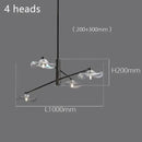 GobekUsa Lotus Leaf Glass Ceiling Chandelier for Bedroom Living Room Hall Lighting
