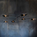 GobekUsa Lotus Leaf Glass Ceiling Chandelier for Bedroom Living Room Hall Lighting