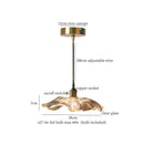 GobekUsa Lotus Leaf Glass LED Pendant Light - Japanese Style Loft Bar Living Dining Bedroom