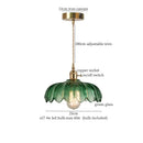 GobekUsa Lotus Leaf Glass LED Pendant Light - Japanese Style Loft Bar Living Dining Bedroom