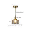 GobekUsa Lotus Leaf Glass LED Pendant Light - Japanese Style Loft Bar Living Dining Bedroom