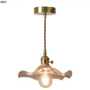 GobekUsa Lotus Leaf Glass LED Pendant Light - Japanese Style Loft Bar Living Dining Bedroom