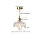 GobekUsa Lotus Leaf Glass LED Pendant Light - Japanese Style Loft Bar Living Dining Bedroom
