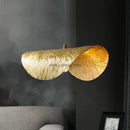 GobekUsa Lotus Leaf Hat Pendant Lamp: Elegant Copper Design for Living Room, Restaurant, Bar.