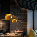 GobekUsa Lotus Leaf Hat Pendant Lamp: Elegant Copper Design for Living Room, Restaurant, Bar.