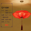 GobekUsa Lotus Leaf Lantern Pendant Light Handmade Fabric Hanging Lamp for Kitchen & Restaurant