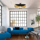 GobekUsa Lotus Leaf LED Ceiling Chandelier Black/White Indoor Lighting