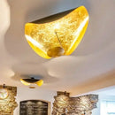 GobekUsa Lotus Leaf LED Ceiling Chandelier Black/White Indoor Lighting