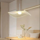 GobekUsa Lotus Leaf LED Chandelier: Modern Nordic Dimming Pendant Light for Living Room and Bedroom