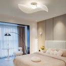 GobekUsa Lotus Leaf LED Chandelier: Modern Nordic Dimming Pendant Light for Living Room and Bedroom