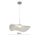 GobekUsa Lotus Leaf LED Chandelier: Modern Nordic Dimming Pendant Light for Living Room and Bedroom