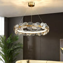 GobekUsa Lotus Leaf LED Chandeliers for Living Room Bedroom Dining Table Kitchen Lighting Fixtures