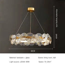 GobekUsa Lotus Leaf LED Chandeliers: Modern Lighting Fixtures for Living Room, Bedroom, Dining Table