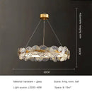GobekUsa Lotus Leaf LED Chandeliers: Modern Lighting Fixtures for Living Room, Bedroom, Dining Table